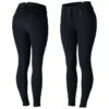 Horze Women's Angela High Waist Silicone Knee Patch Breeches - Dark Navy