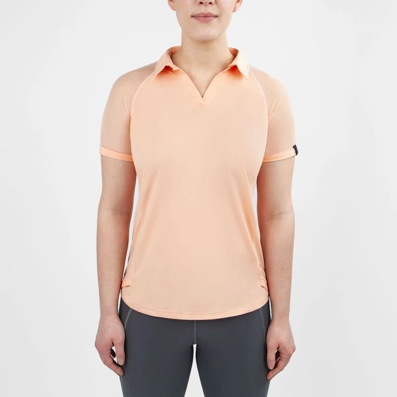Irideon Women's Air-Tech Polo Shirt - Radiant Peach 2 Irideon Women's Air-Tech Polo Shirt - Radiant Peach - Image 2