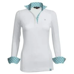 Tredstep Women's Solo Milan Long Sleeve Competition Shirt - Cashmere Blue