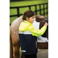 Horseware Kids' Corrib Neon Jacket - Flourescent Yellow -Equestrian Riding Clothing 489868 800 800