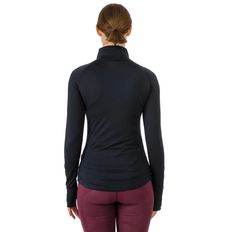 Horseware Women's Tara Tech Zip Top - Navy 2 Horseware Women's Tara Tech Zip Top - Navy - Image 2