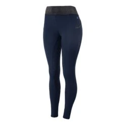 Horze Women's Tights W/Black Glitter - Dark Blue -Equestrian Riding Clothing 498473 800 800