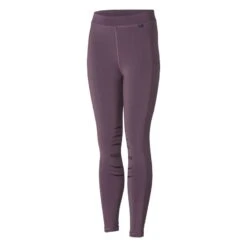 Horze Kids' Full Seat Tights W/Silicone Grip - Montana Grape Purple -Equestrian Riding Clothing 498684 800 800