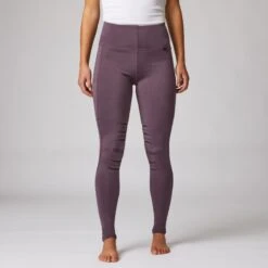 Horze Women's Zelda Full Seat Tights W/Silicone Grip - Montana Grape Purple -Equestrian Riding Clothing 499561 800 800