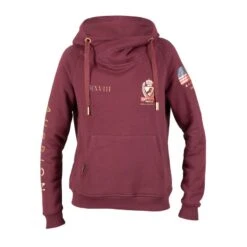 Shires Aubrion Women's Team Hoodie - Burgundy