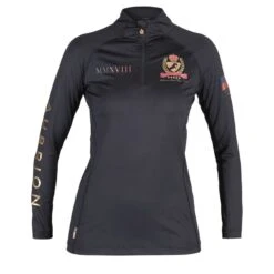 Shires Aubrion Women's Team Long Sleeve Base Layer - Black