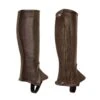 Perri's Professional Calfskin Zipper Half Chaps - Brown