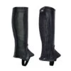 Perri's Kids' Professional Calfskin Zipper Half Chaps - Black