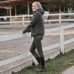 Horze Women's Holly Fitted Jacket - Green 6 Horze Women's Holly Fitted Jacket - Green -Equestrian Riding Clothing 505754 800 800