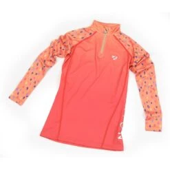 Shires Aubrion Kids' Hyde Park Cross Country Shirt - Orange Spot