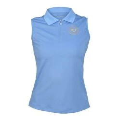 Shires Aubrion Women's Harrow Sleeveless Polo Shirt - Sky Blue