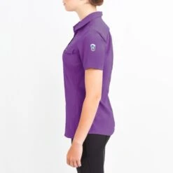 Irideon Women's Aspen Short Sleeve Trail Shirt - Purple Hibiscus -Equestrian Riding Clothing 515883 800 800