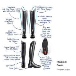 Tredstep Medici II Dress Boot - Black 9 Tredstep Medici II Dress Boot - Black -Equestrian Riding Clothing 523646 800 800