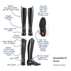 Tredstep Donatello III Dress Boot - Black 15 Tredstep Donatello III Dress Boot - Black -Equestrian Riding Clothing 527243 800 800