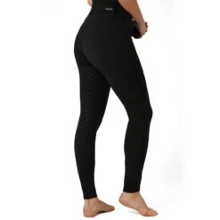 Horze Women's Anna Summer Full Seat Breeches W/Phone Pocket - Black -Equestrian Riding Clothing 530373 800 800