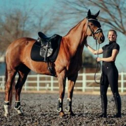 Horze Women's Mila Full Seat Breeches - Black -Equestrian Riding Clothing 531400 800 800