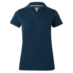 Horze Women's Kia V Neck Polo - Reflecting Pond