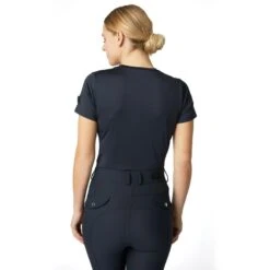 Horze Women's Tabitha Summer Tee Shirt - Dark Navy -Equestrian Riding Clothing 531883 800 800