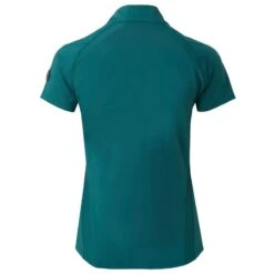 Horze Women's Mia Short Sleeved Training Shirt - Storm Green -Equestrian Riding Clothing 532026 800 800