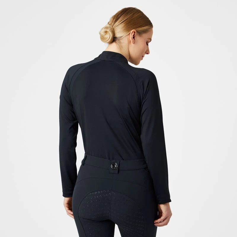 Horze Women's Mia Long Sleeved Training Shirt - Dark Navy 2 Horze Women's Mia Long Sleeved Training Shirt - Dark Navy - Image 2