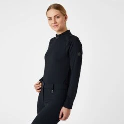 Horze Women's Mia Long Sleeved Training Shirt - Dark Navy 8 Horze Women's Mia Long Sleeved Training Shirt - Dark Navy -Equestrian Riding Clothing 532517 800 800
