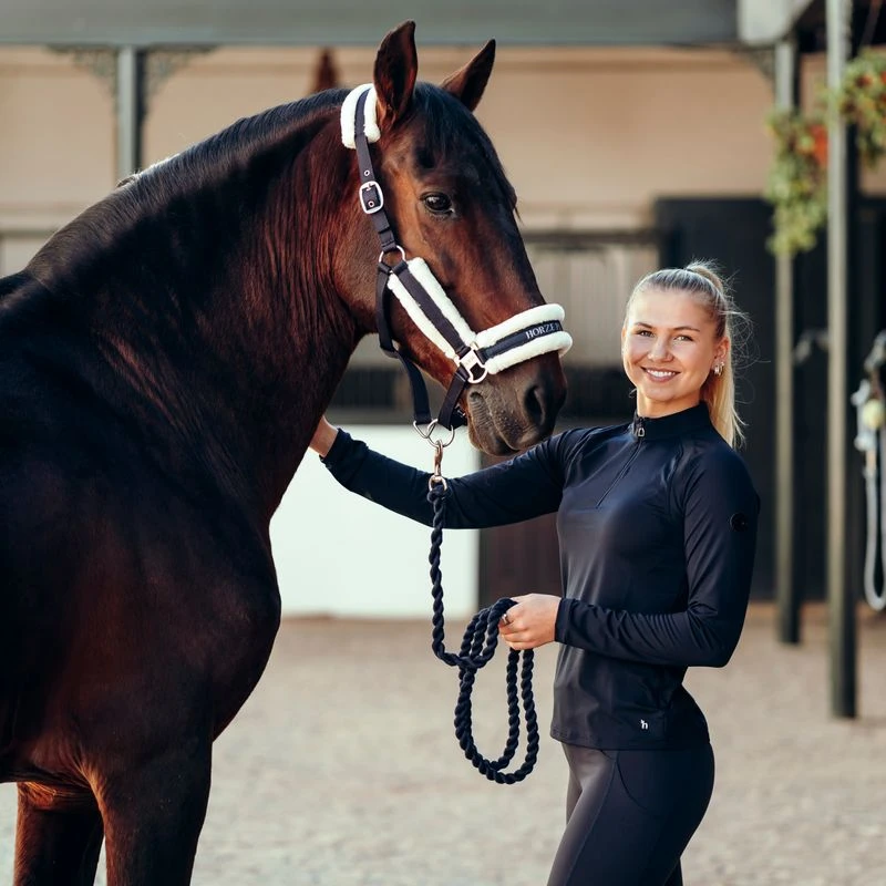 Horze Women's Mia Long Sleeved Training Shirt - Dark Navy 5 Horze Women's Mia Long Sleeved Training Shirt - Dark Navy - Image 5