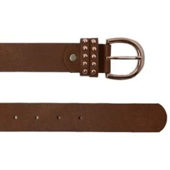 Horze Belt W/Rose Gold Buckles - Bison Dark Brown -Equestrian Riding Clothing 534226 800 800