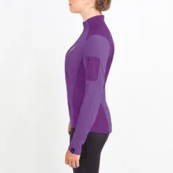 Irideon Kids' Luna Coolstretch Long Sleeve Jersey - Purple Hibiscus -Equestrian Riding Clothing 540046 800 800