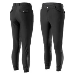 Equinavia Men's Erik Knee Patch Breeches - Black