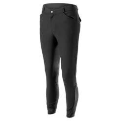 Equinavia Men's Erik Knee Patch Breeches - Black -Equestrian Riding Clothing 540729 800 800