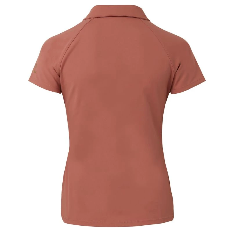 Horze Women's Ciandra V-Neck Technical Training Shirt - Light Mahogany 6 Horze Women's Ciandra V-Neck Technical Training Shirt - Light Mahogany - Image 6