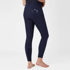 Horze Women's Kaitlin Full Seat Breeches - Peacoat Dark Blue -Equestrian Riding Clothing 542883 800 800