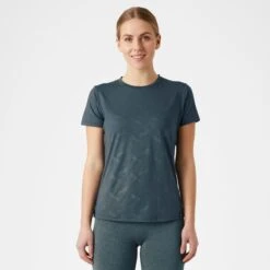 Horze Women's Nina Technical T-Shirt W/Horse Prints - Reflecting Pond -Equestrian Riding Clothing 543265 800 800