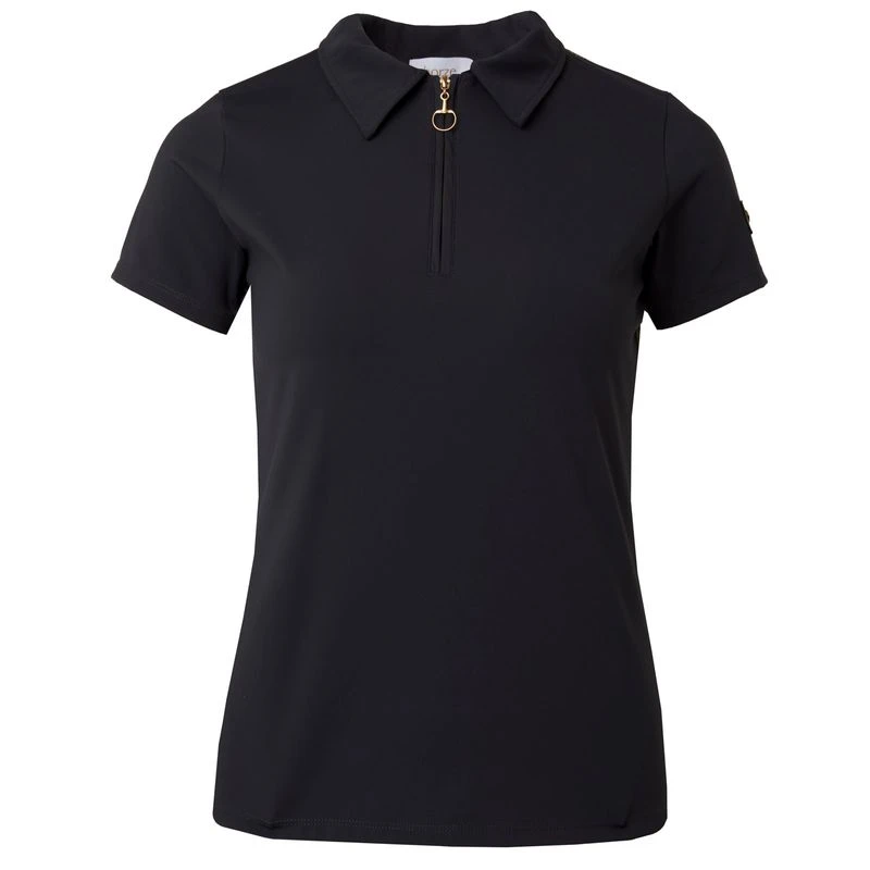 Horze Women's Sagira Breathable Quick Dry Training Shirt - Dark Navy 1 Horze Women's Sagira Breathable Quick Dry Training Shirt - Dark Navy