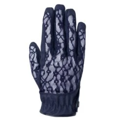 B Vertigo Women's Cooling Lace Riding Gloves - Dark Navy -Equestrian Riding Clothing 544610 800 800