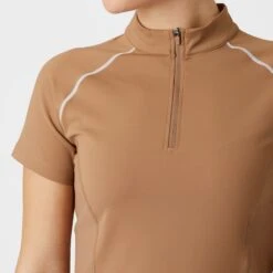 B Vertigo Women's Adara Cool Tech Training Shirt - Tiger's Eye Brown -Equestrian Riding Clothing 548849 800 800