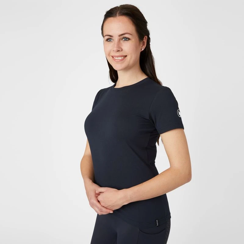 Horze Women's Lily Technical T-Shirt - Dark Navy 2 Horze Women's Lily Technical T-Shirt - Dark Navy - Image 2