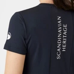 Horze Women's Lily Technical T-Shirt - Dark Navy 8 Horze Women's Lily Technical T-Shirt - Dark Navy -Equestrian Riding Clothing 548866 800 800