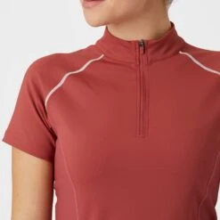B Vertigo Women's Adara Cool Tech Training Shirt - Mineral Red -Equestrian Riding Clothing 549147 800 800