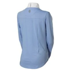 Equinavia Women's Martha Long Sleeved Show Shirt - Light Blue/White -Equestrian Riding Clothing 552253 800 800