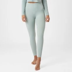 Horze Women's Gabriela UV Pro Compression Tights - Aqua Grey -Equestrian Riding Clothing 555559 800 800