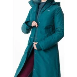 Horseware Women's Equi Eco Technical Coat - Galactic Teal -Equestrian Riding Clothing 556015 800 800