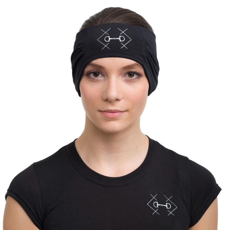 Cavalliera Bit Ear Warmer - Black 2 Cavalliera Bit Ear Warmer - Black - Image 2