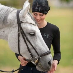 Cavalliera Bit Ear Warmer - Black 5 Cavalliera Bit Ear Warmer - Black -Equestrian Riding Clothing 558579 800 800