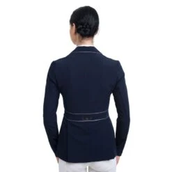 Cavalliera Women's Prima Show Jacket - Navy Blue/Grey -Equestrian Riding Clothing 558614 800 800
