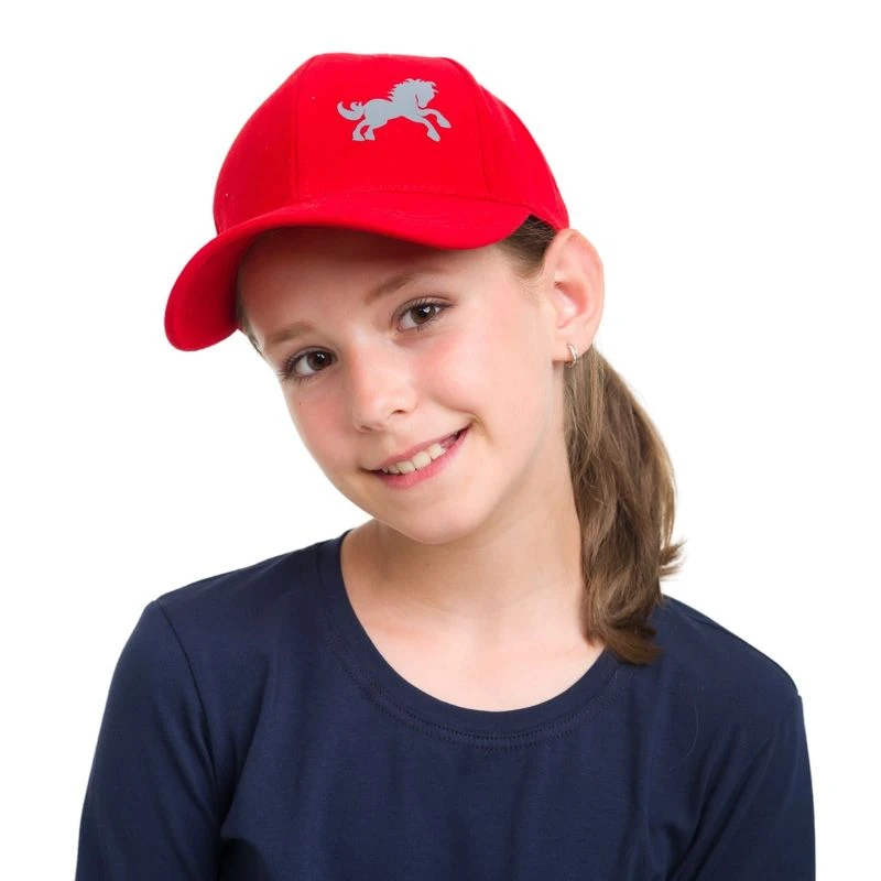 Cavalliera Kids' Pony Baseball Cap - Red 1 Cavalliera Kids' Pony Baseball Cap - Red