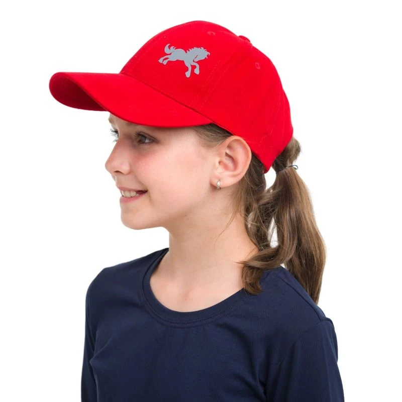 Cavalliera Kids' Pony Baseball Cap - Red 2 Cavalliera Kids' Pony Baseball Cap - Red - Image 2