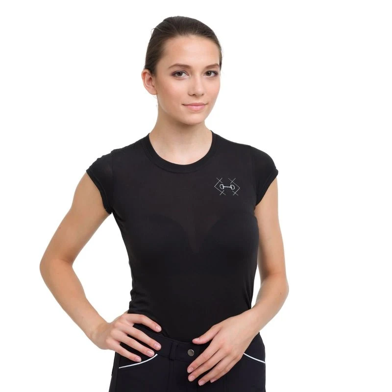 Cavalliera Women's Bit Short Sleeve Tee Shirt - Black 2 Cavalliera Women's Bit Short Sleeve Tee Shirt - Black - Image 2