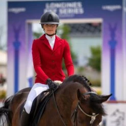 Cavalliera Women's Primetime Show Jacket - Ruby Red 7 Cavalliera Women's Primetime Show Jacket - Ruby Red -Equestrian Riding Clothing 559134 800 800