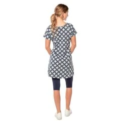 EQL Women's Everyday Tunic Dress - Indigo Tiles -Equestrian Riding Clothing 566142 800 800